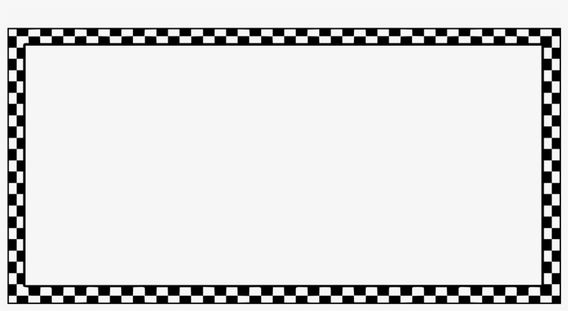 Worldlabel Border Bw Checkered Vector Library Library - Black White Check Frame Png, transparent png #2088633