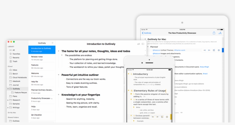 Outliner For Mac, Ipad, Iphone - Outline Mac, transparent png #2088763