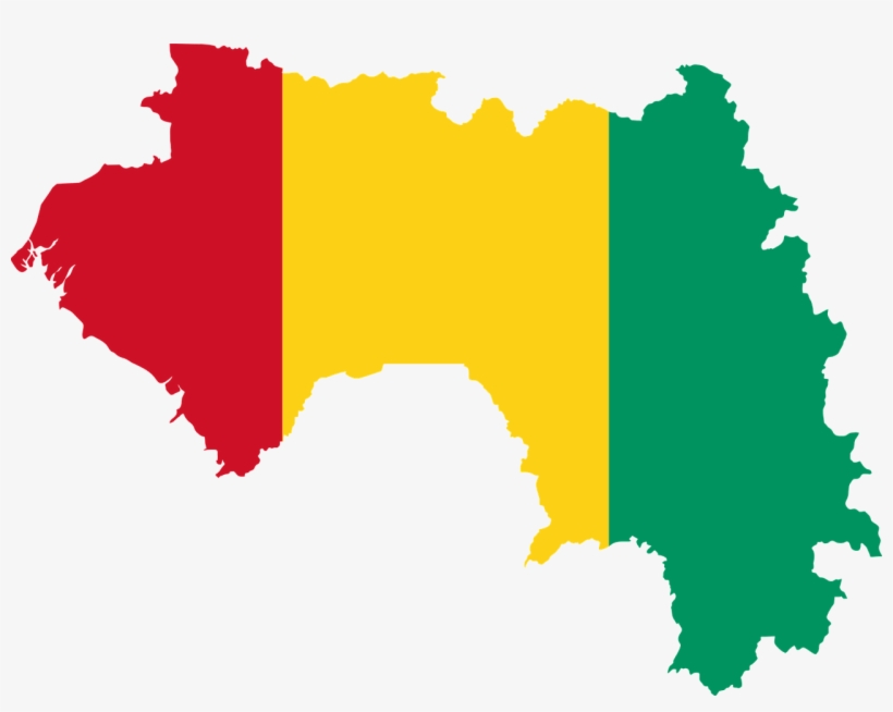 Guinea Flag And Map, transparent png #2088894