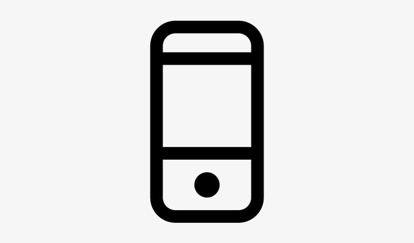 Cellular Phone Outline Vector - Celular Icon, transparent png #2089280