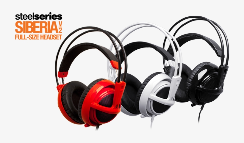 Steelseries Siberia V2 - Steelseries Siberia V2 Full-size Full-size Headset, transparent png #2090414