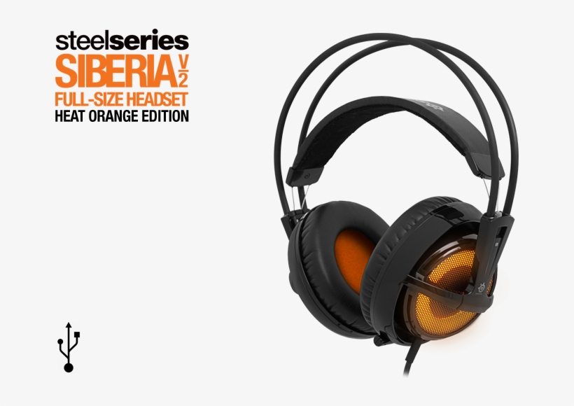 Steelseries Siberia V2 Heat Orange Review 1-minute - Steel Series Siberia V2, transparent png #2090538