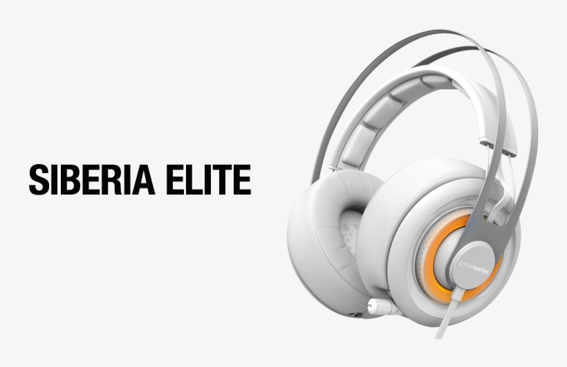 Steelseries Siberia Elite - White Steelseries Headset, transparent png #2090814