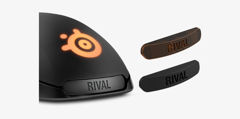 Rival Landing 3d Print - Steelseries Rival 300 62351 Gaming Mouse (black), transparent png #2090878