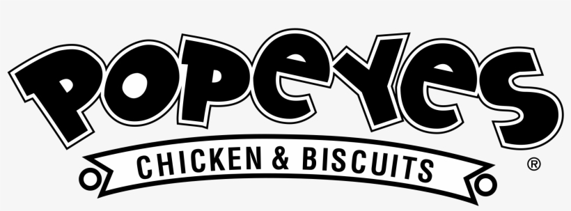 Popeyes Logo Png Transparent - Popeyes Logo Black And White, transparent png #2091531