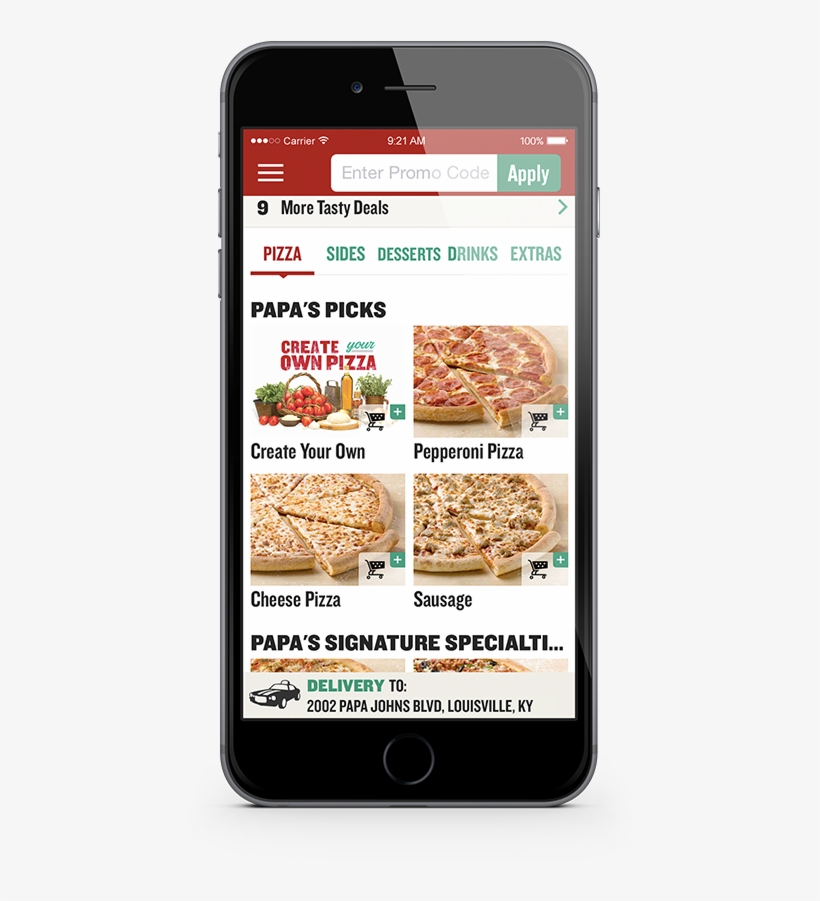 Iphone Image - Papa John's Cell Phone, transparent png #2091577