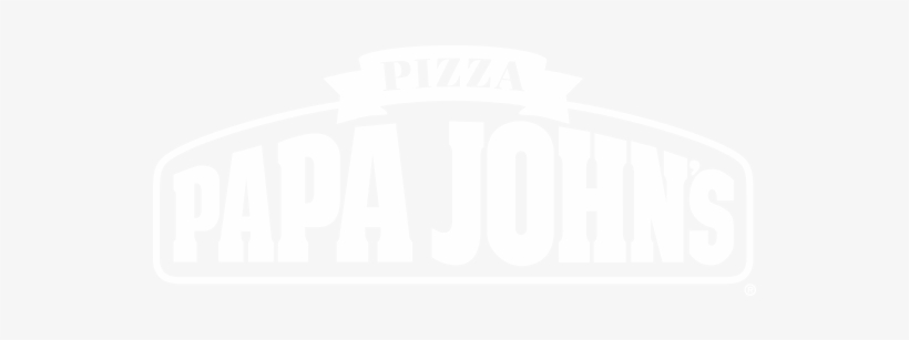 Logo Papa Johns White - Papa Johns Logo White, transparent png #2091616