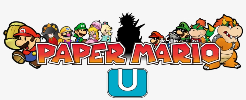 Paper Mario Wii U Logo - Super Mario Bros Pillow Single, transparent png #2091707