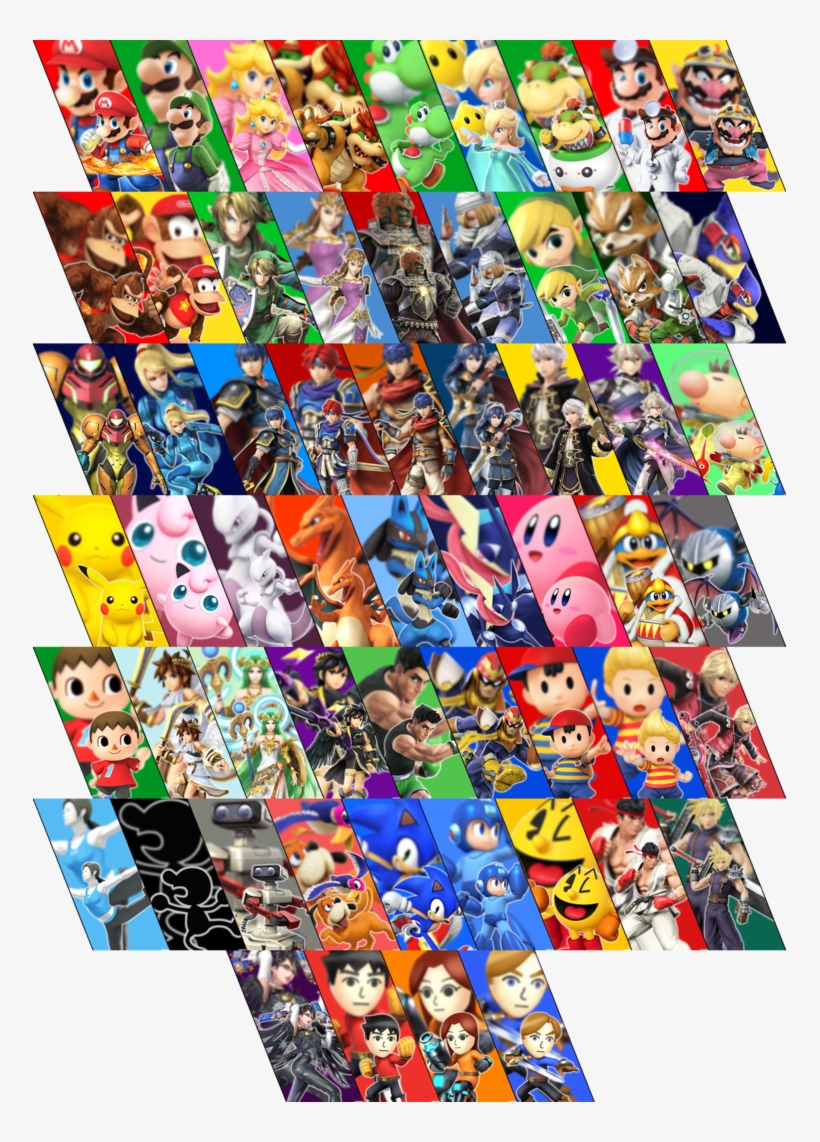 For Wii U/3ds Full Roster By Hiratalg On Deviantart - Smash Wii U Final Roster, transparent png #2091736