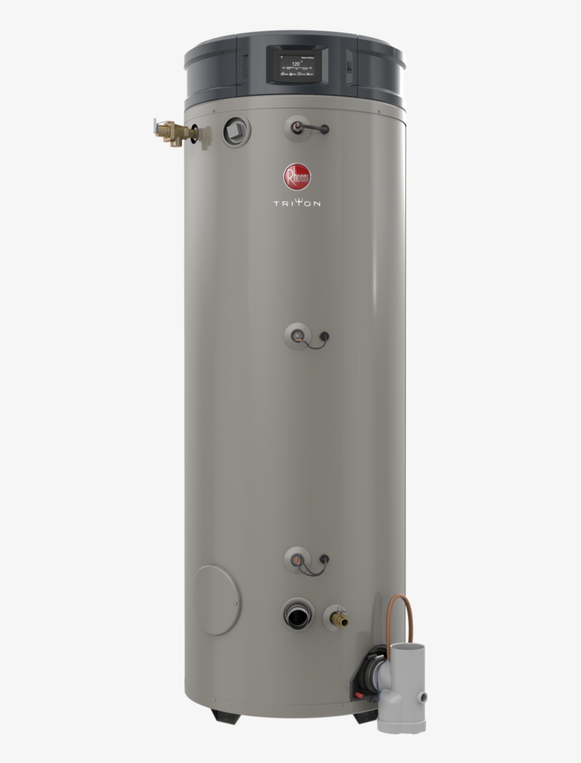 Rheem Triton Ghe100su-200 Commercial Water Heater Front - Rheem Triton, transparent png #2092233