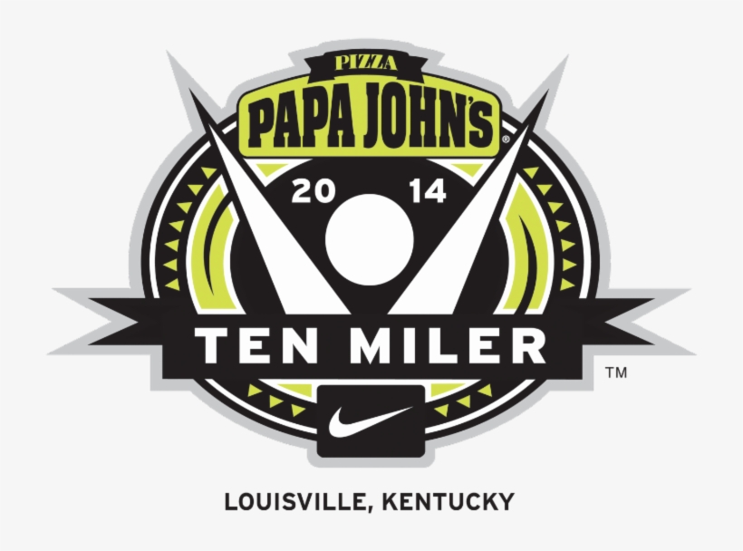 To Register For The Papa John's 10 Miler 2014 Pjtm - Emblem, transparent png #2092298