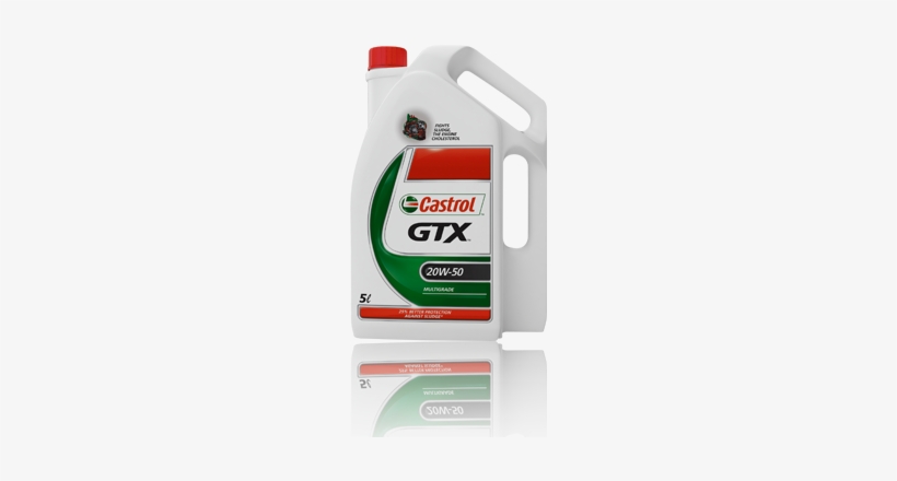 Castrol Gtx 5ltr Motor Oil - Castrol, transparent png #2092491