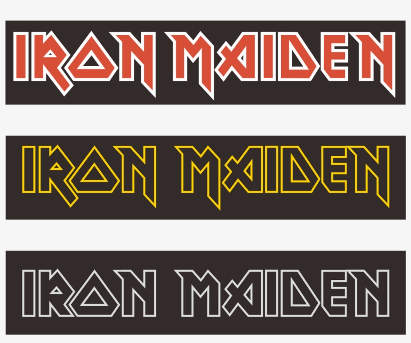 Iron Maiden Logo Vector - Iron Maiden Logo Patch, transparent png #2092727