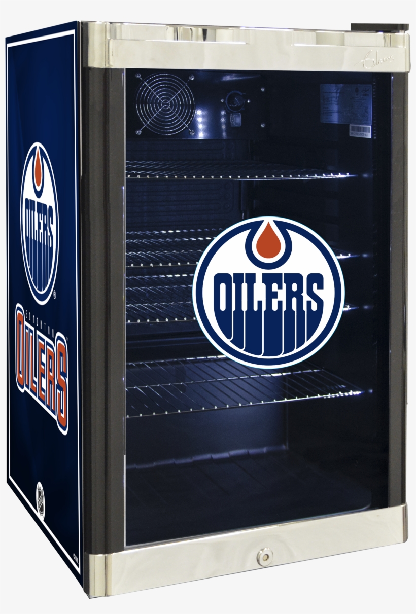 Nhl Refrigerated Beverage Center - Edmonton Oilers Nhl Car Flag, transparent png #2093529