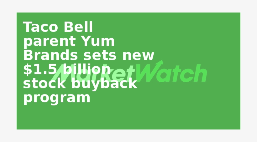 Taco Bell Parent Yum Brands Sets New $1 - Národný Štipendijný Program, transparent png #2094301