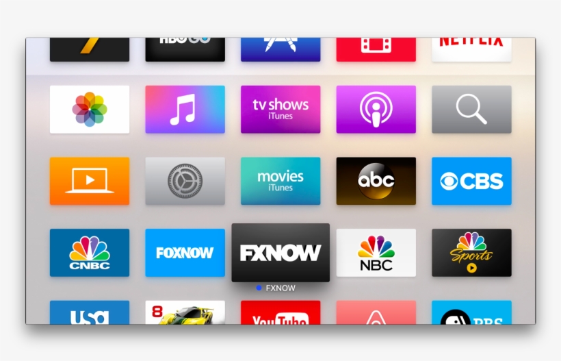 A View Of The Apple Tv Home Screen With Apps - 20th Century Fox, transparent png #2095047