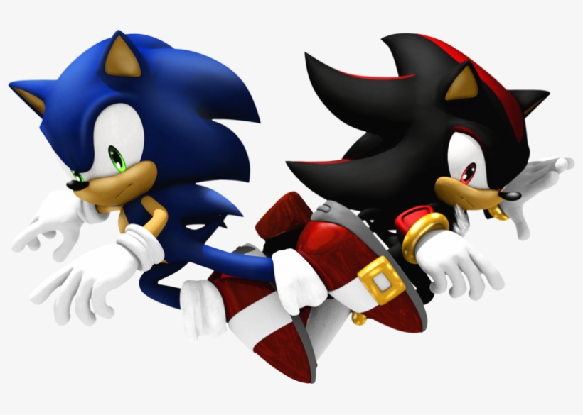 Sonic And Shadow - Sonic Vs Shadow Png, transparent png #2098381