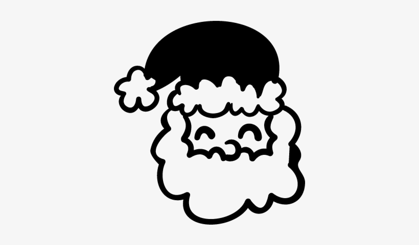 Smiling Santa Claus With Hat Vector - Santa Claus, transparent png #2098621