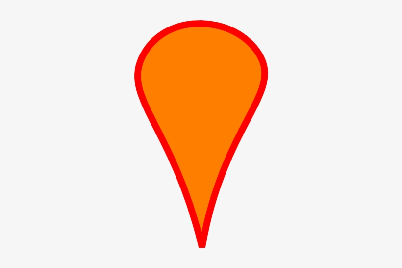 How To Set Use Orange Map Marker No Shadow Clipart, transparent png #2098645