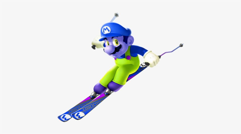 Zario At The Winter Olympics - Nintendo Mario & Sonic Olympic Winter Games 2014, transparent png #2099203