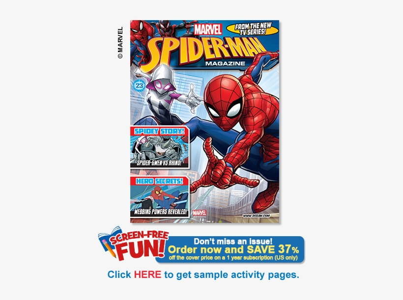 Ultimate Spider-man Magazine - Marvel Spiderman Magazine, transparent png #2099789
