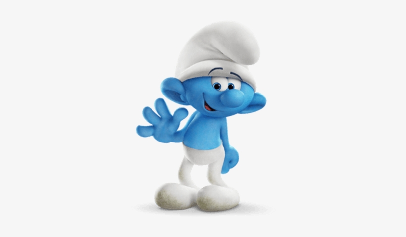 Clumsy Smurf Waving - Tontin De Los Pitufos, transparent png #2099930