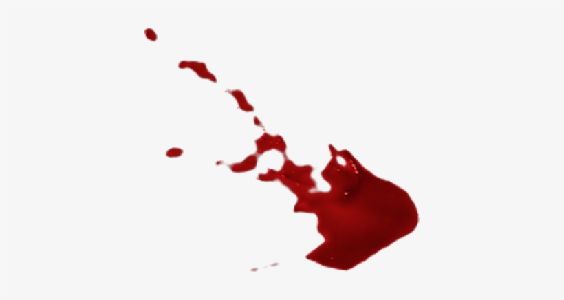Splatter Clipart Psd - Halloween Blood Splatter, transparent png #210297