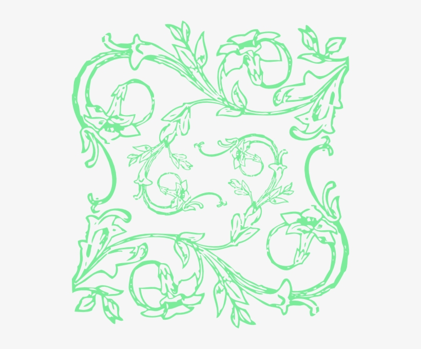 How To Set Use Green Floral Vines Clipart, transparent png #210319