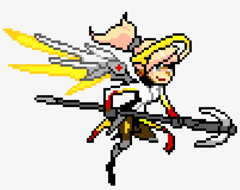 Mercy - Overwatch Mercy Pixel Art, transparent png #210362