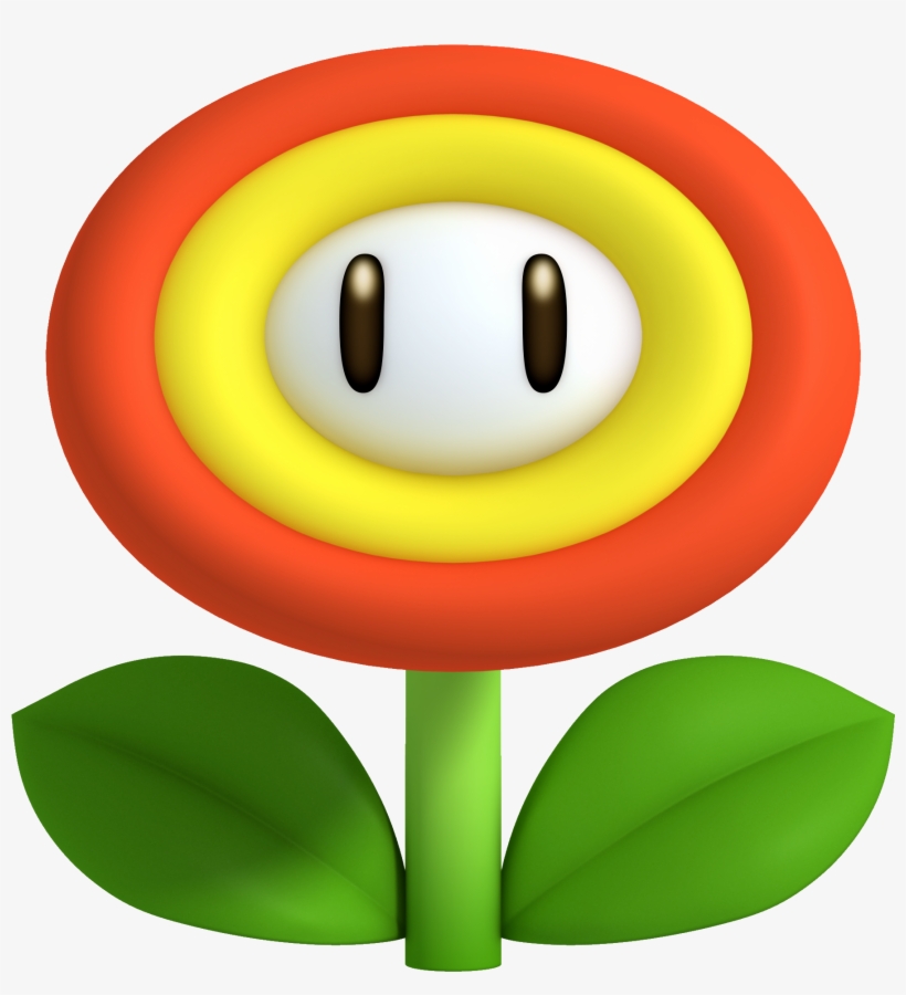 Mario Clipart Flower Power - Mario Flower, transparent png #210428