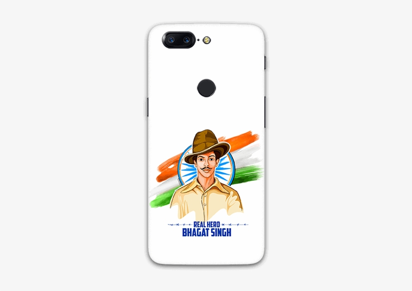 The Real Hero Bhagat Singh Oneplus 5t Mobile Back Case - Mobile Phone, transparent png #210584