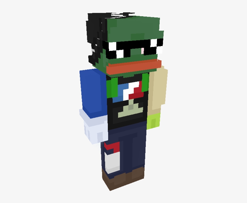 Mlg Minecraft Skin Png Royalty Free - Minecraft Skin Mlg Frog, transparent png #211063