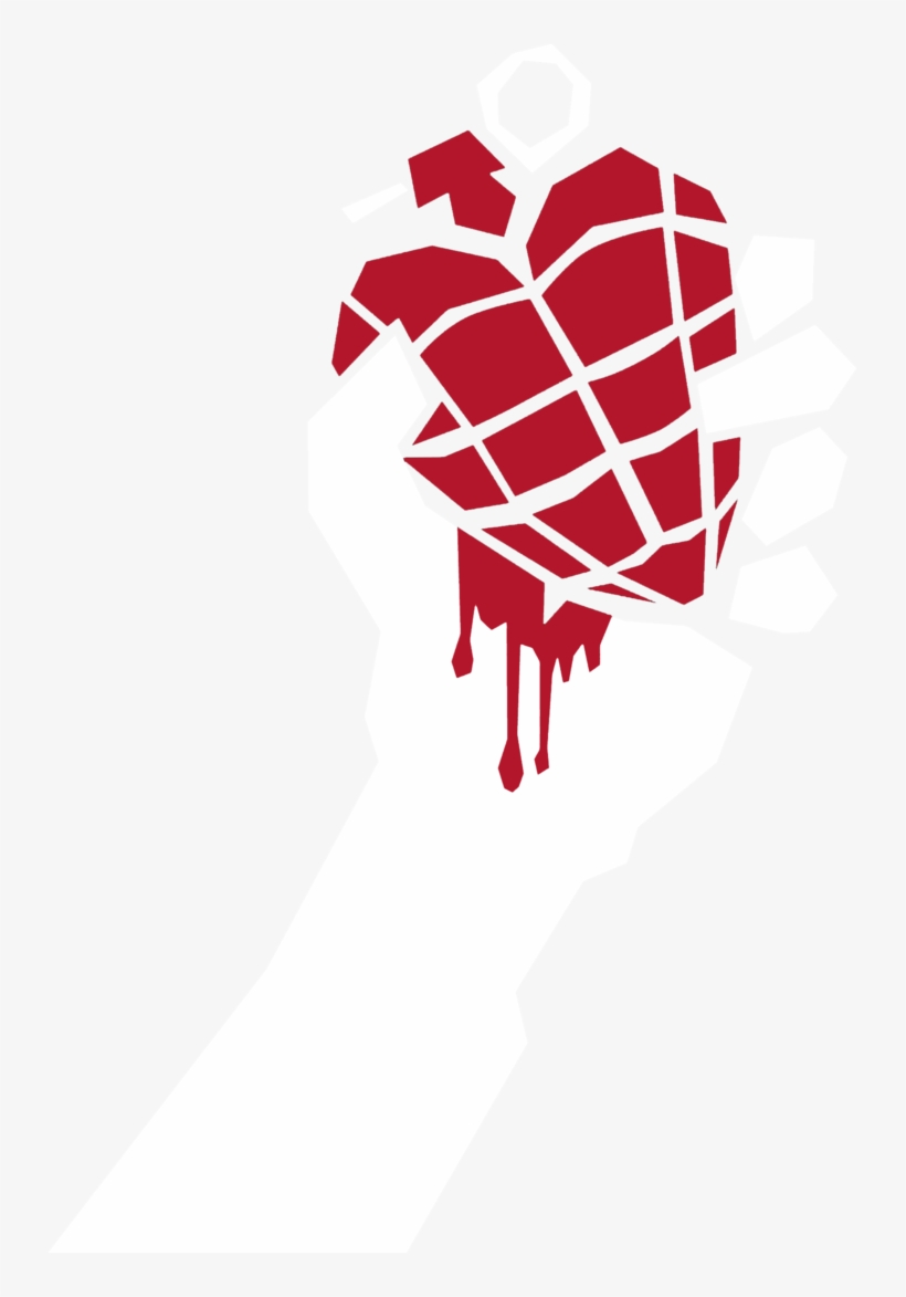 Arm Holding Heart Grenade - Green Day American Idiot Png, transparent png #211357