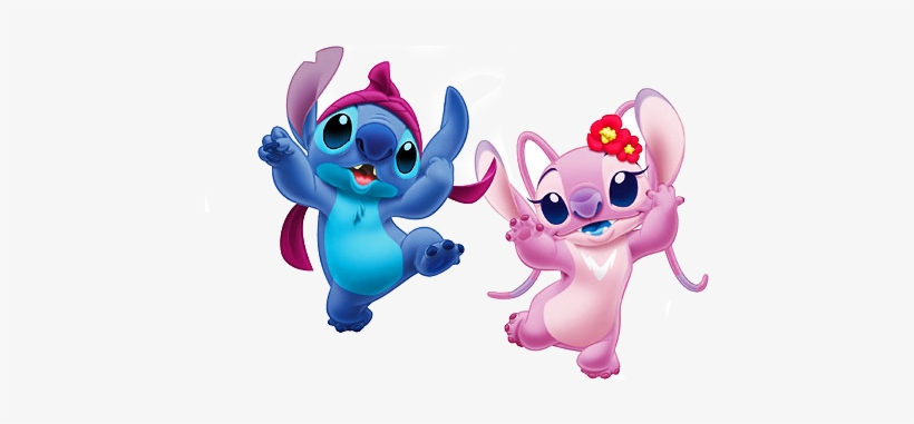 Publicado Por Sofia Editions En - Stitch And Angel, transparent png #211568