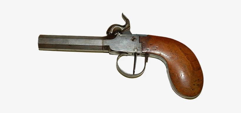 Gun Duel Weapons Collection Hobby History - Old Fashioned Pistol Pendant Necklace, Adult Unisex,, transparent png #211607