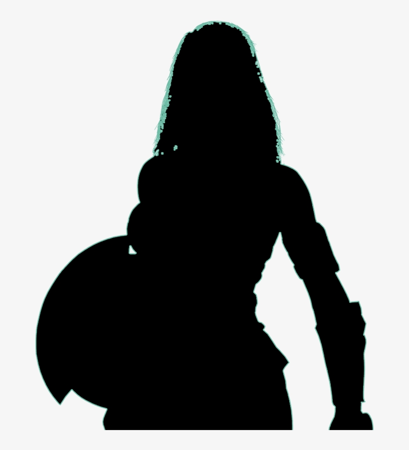 Wonder Woman Silhouette Png - Wonder Woman, transparent png #211823