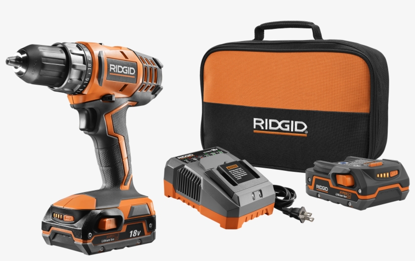 Lower - Ridgid 18v Cordless Lithium-ion 1/2, transparent png #211933