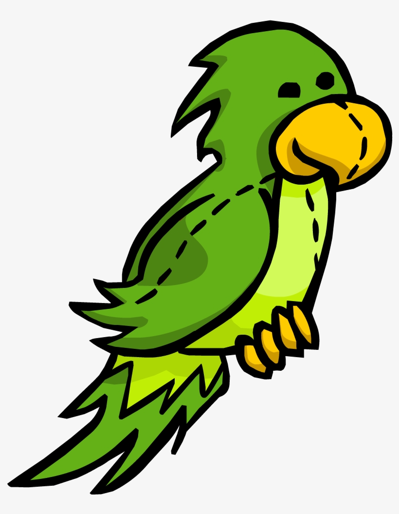 Green Parrot Club Penguin Wiki - Captain Rockhopper Club Penguin, transparent png #212077