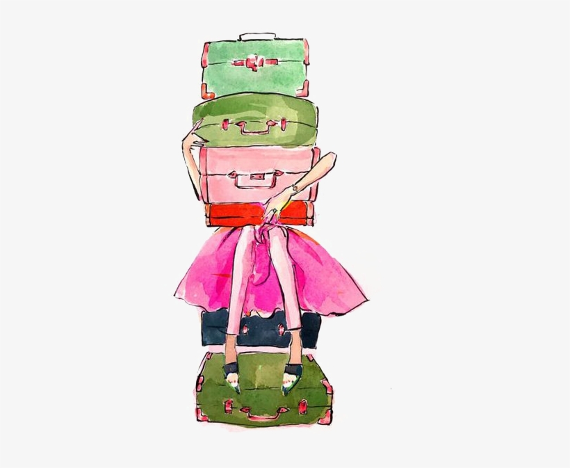 Suitcase Travel Drawing Watercolor Painting Illustration - Travel Watercolor Drawing, transparent png #212567