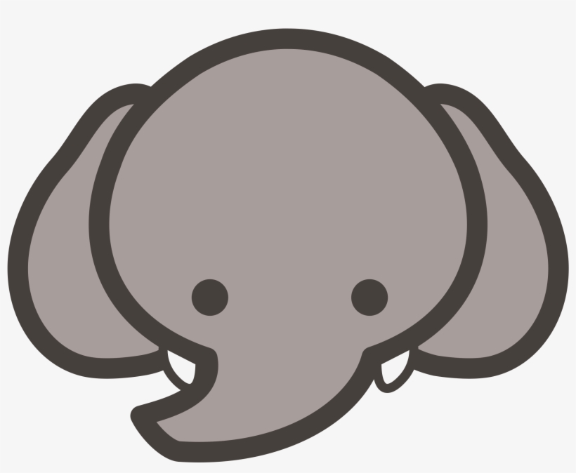 Clip Black And White Dou Shou Qi Big Image Png - Cute Elephant Shower Curtain, transparent png #212734