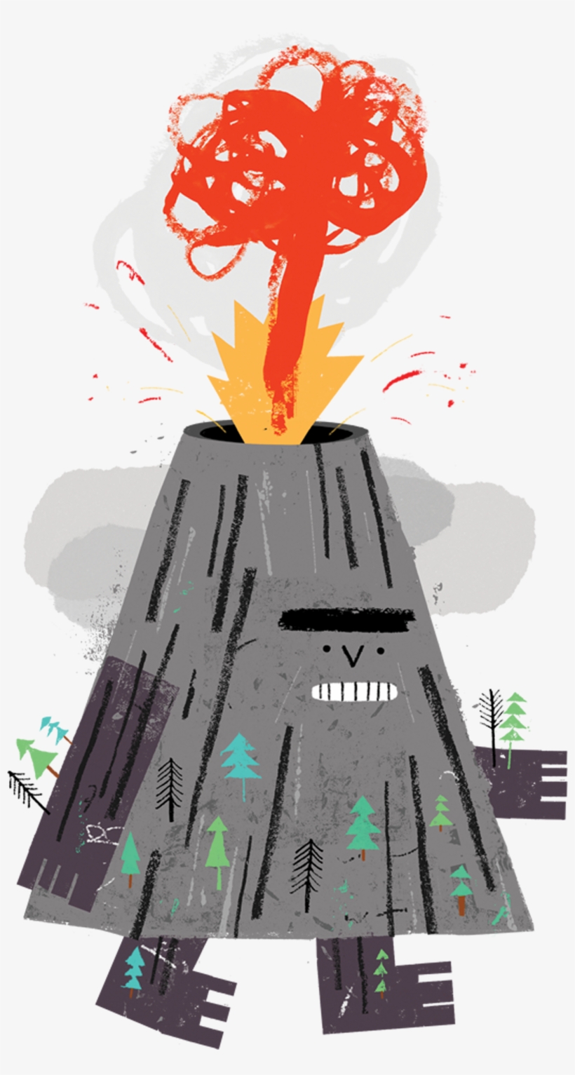 Volcano - Drawing, transparent png #212735
