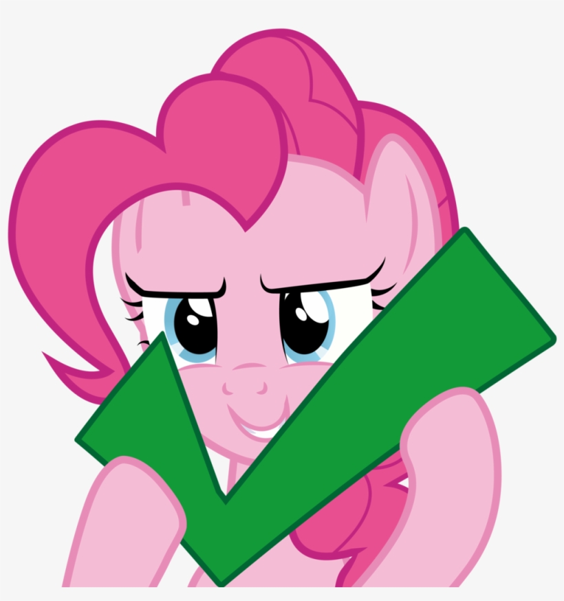 Pinkie Pie Checkmark - Pinkie Pie Approves, transparent png #212887