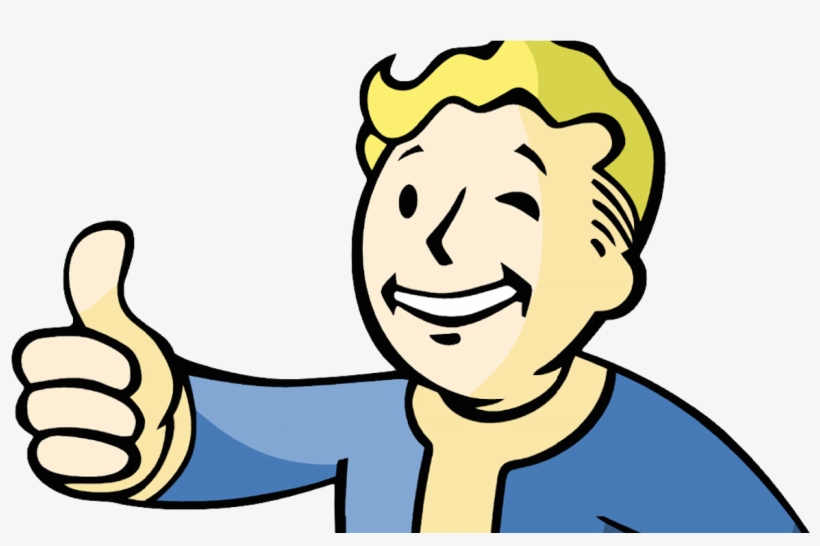 Jpg Library Stock Fallout Transparent Cartoon - Fallout Thumbs Up Gif, transparent png #212980