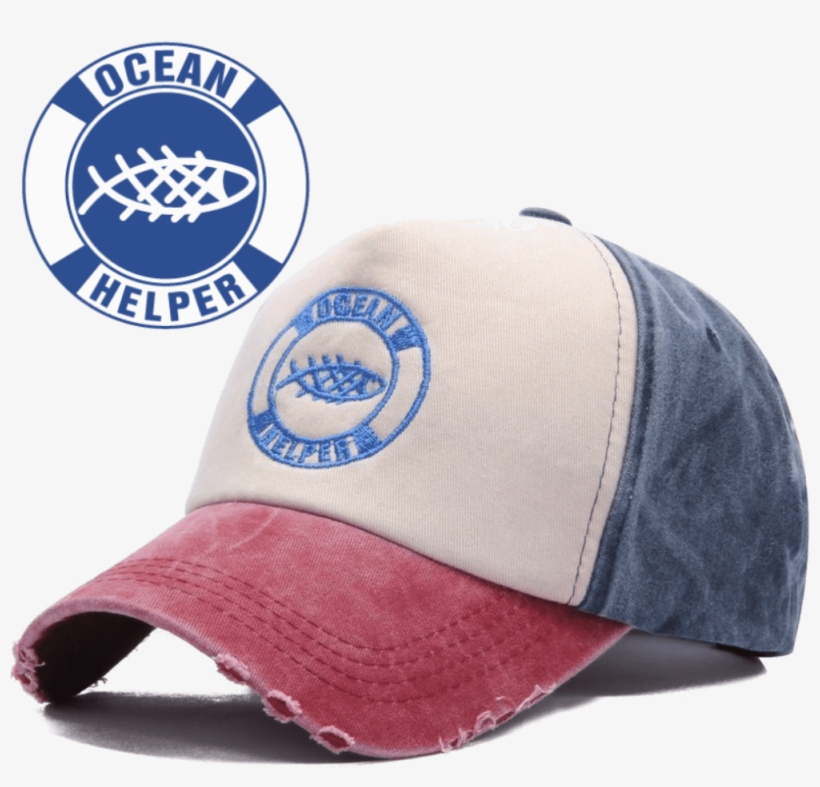 Ocean Helper "worn Look" Baseball Cap - Save The Ocean Cap, transparent png #213322