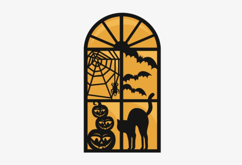 Free Png Large Halloween Window Png Images Transparent - Halloween Window Clipart, transparent png #214064