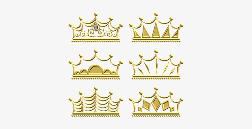 Gold, Crown, Ornate, Metal, Ornament - King & Prince, transparent png #214065