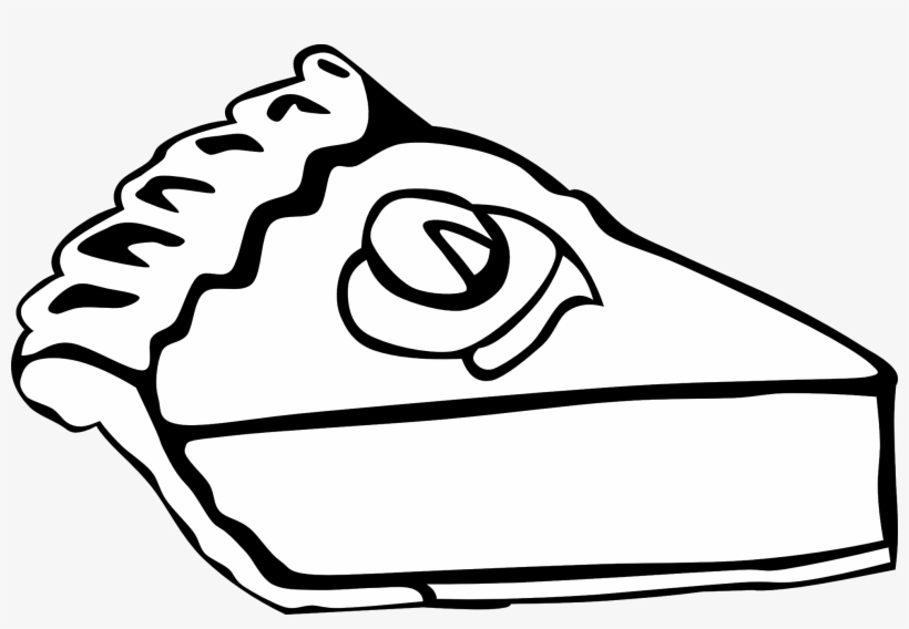 Sushi Clipart Black And White - Piece Of Pie Clip Art, transparent png #214066