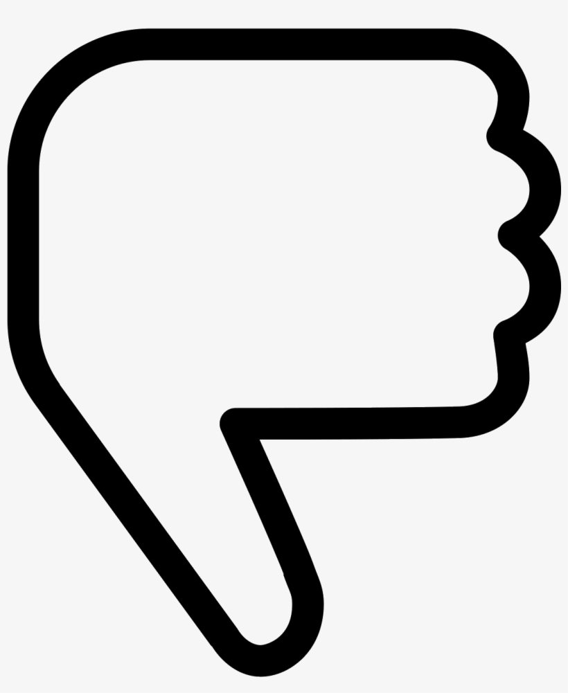 Thumbs Down Icon - Thumbs Down Icon Outline, transparent png #214088