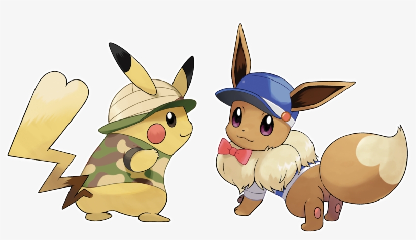 Pikachu Eevee - Pokemon Let's Go Eevee, transparent png #214199