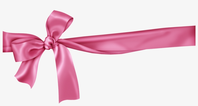 Bow Transparent Pink Ribbon - Pink Ribbon Border Png, transparent png #214359